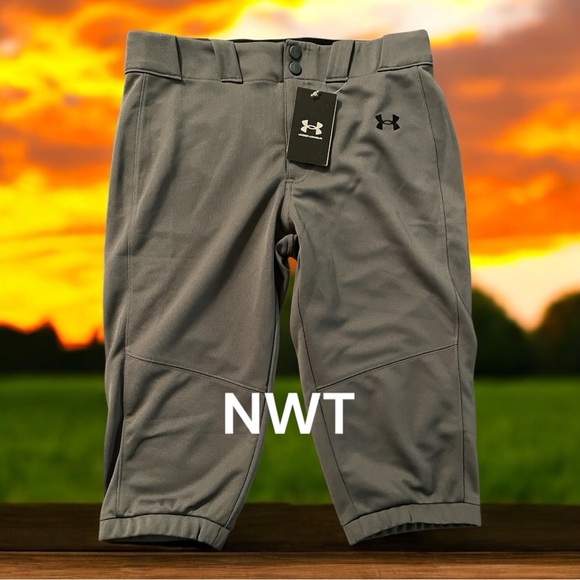 Under Armour Pants - Under Armour Women's Vanish Fastpitch Softball Pants Grey/Black - YLG
